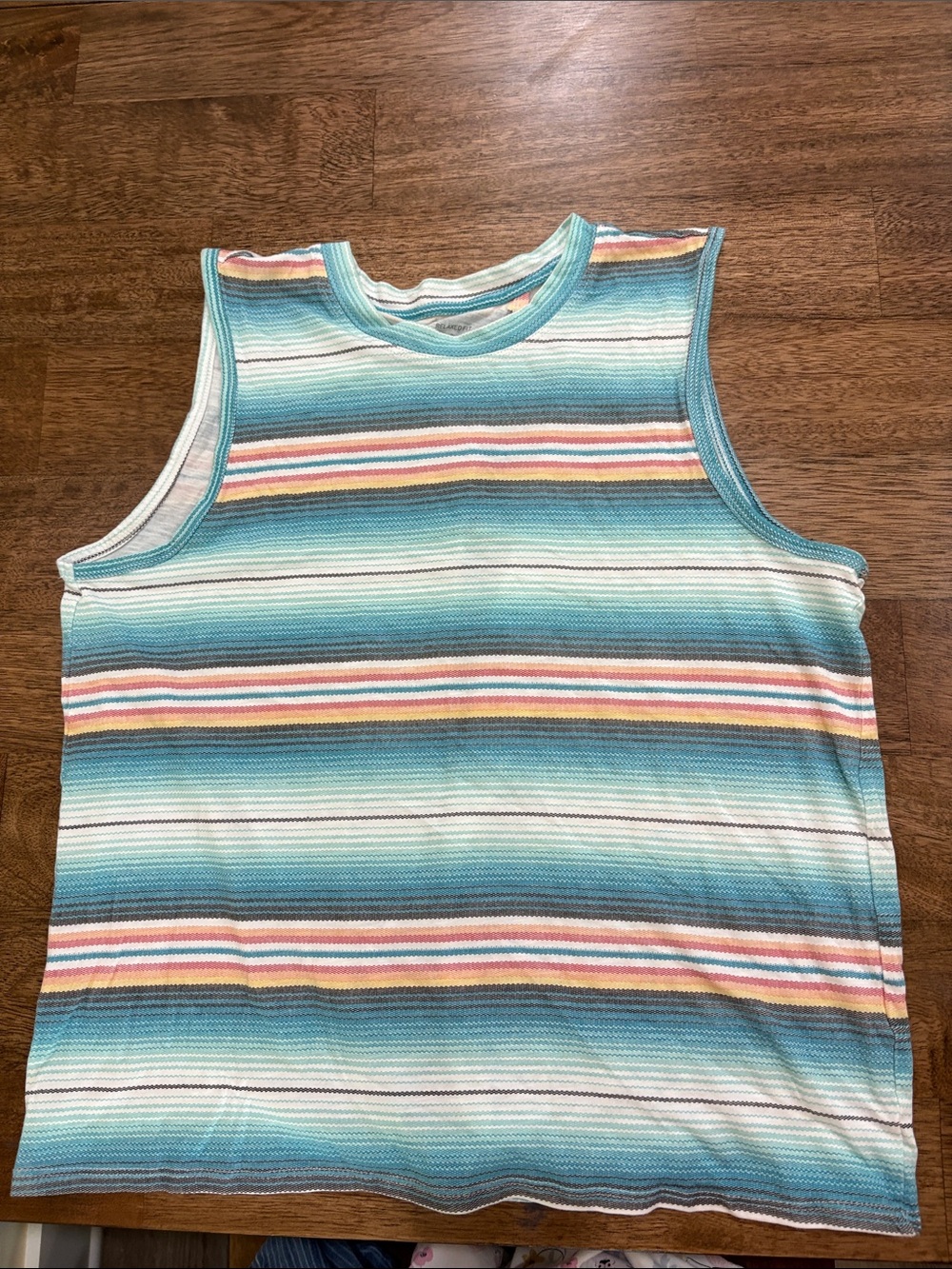 Ariat Tank Top. Rodeo chica sleeveless tank. Small. Striped
